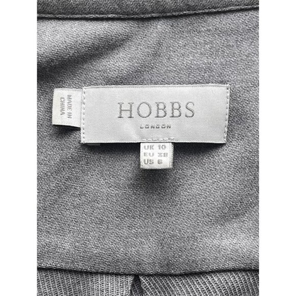 Hobbs London Womens Wool-Blend Belted Shirtdress 6 Taupe - Picture 4 of 5